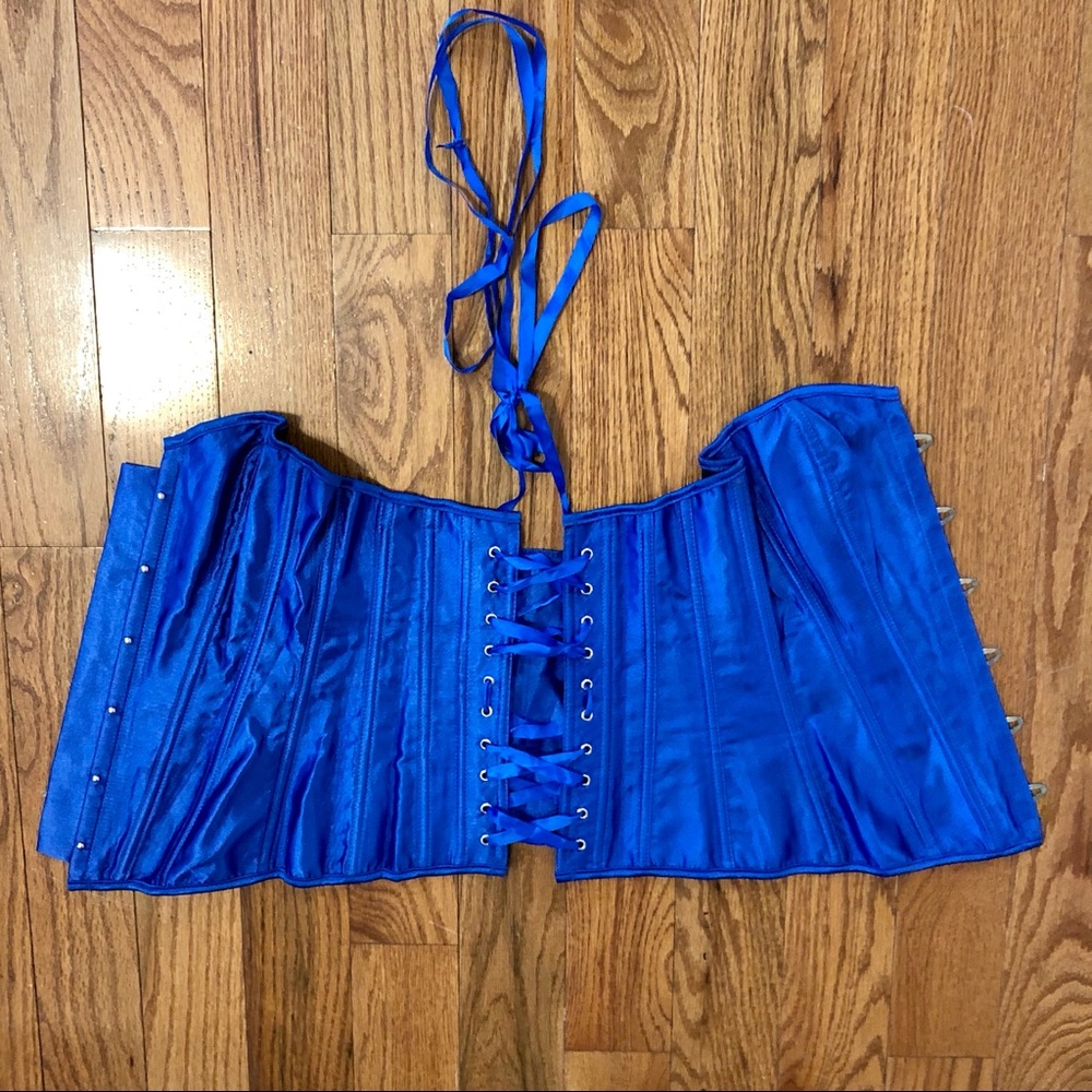 Blue corset